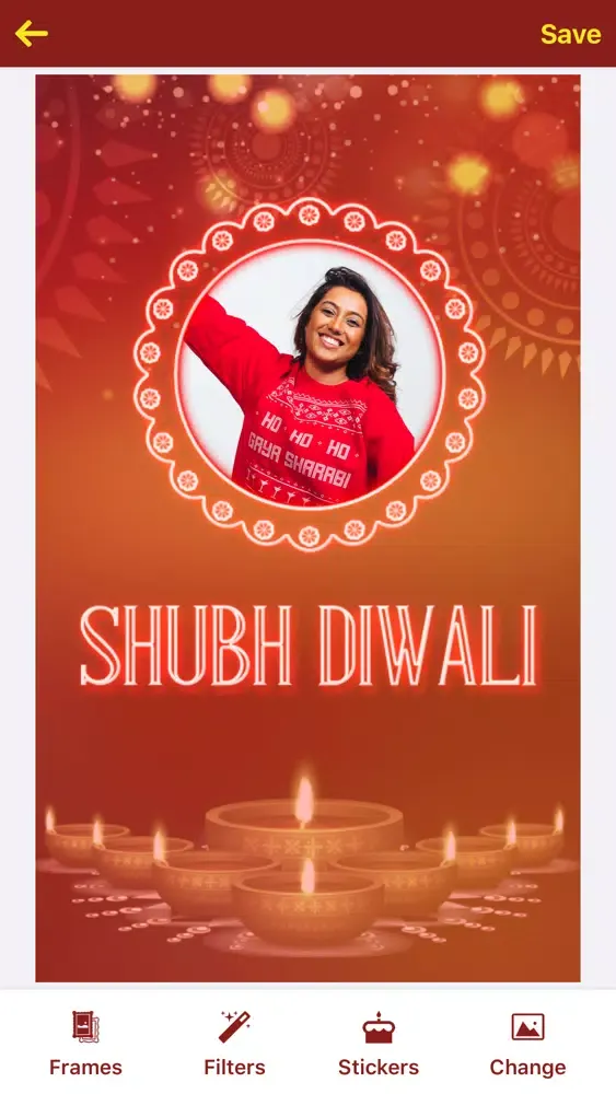 Diwali Photo Frame - DP Maker应用截图