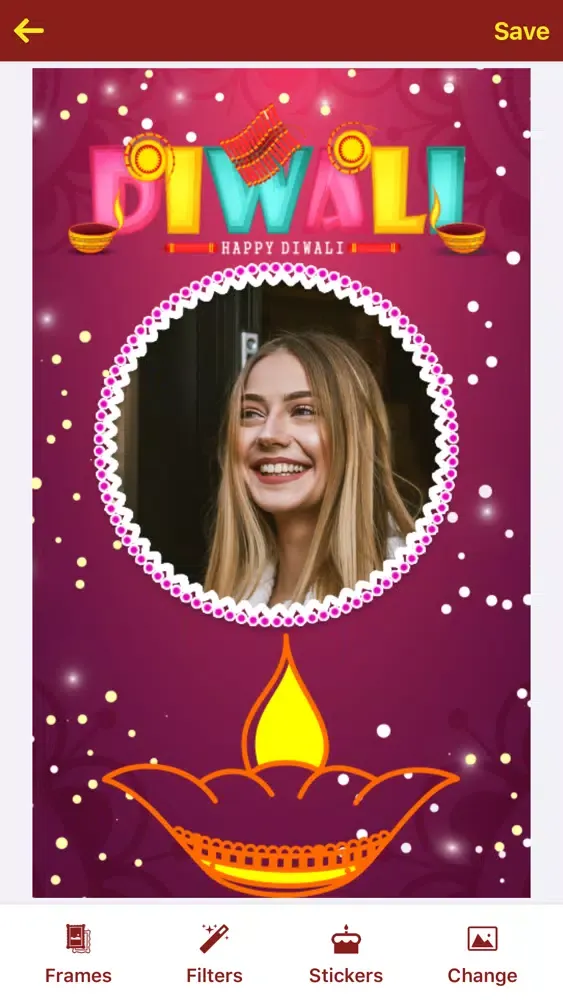 Diwali Photo Frame - DP Maker应用截图