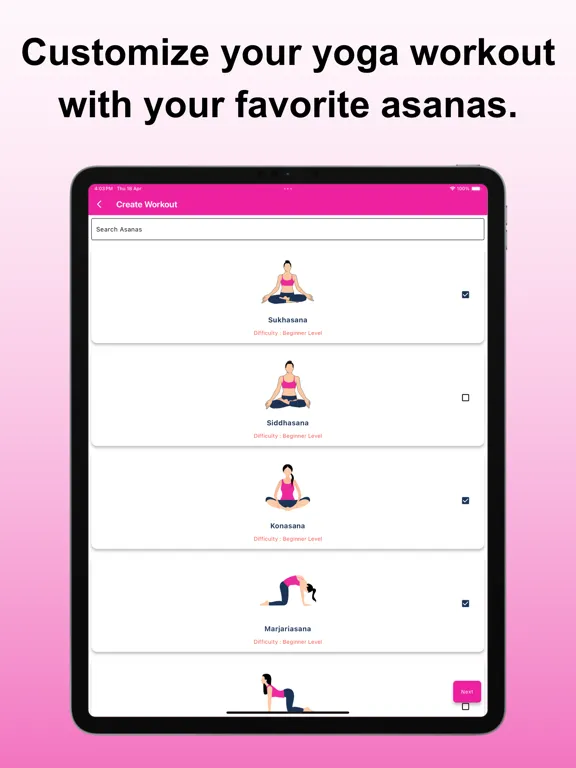Yoga World - Daily Workouts iPad 应用截图