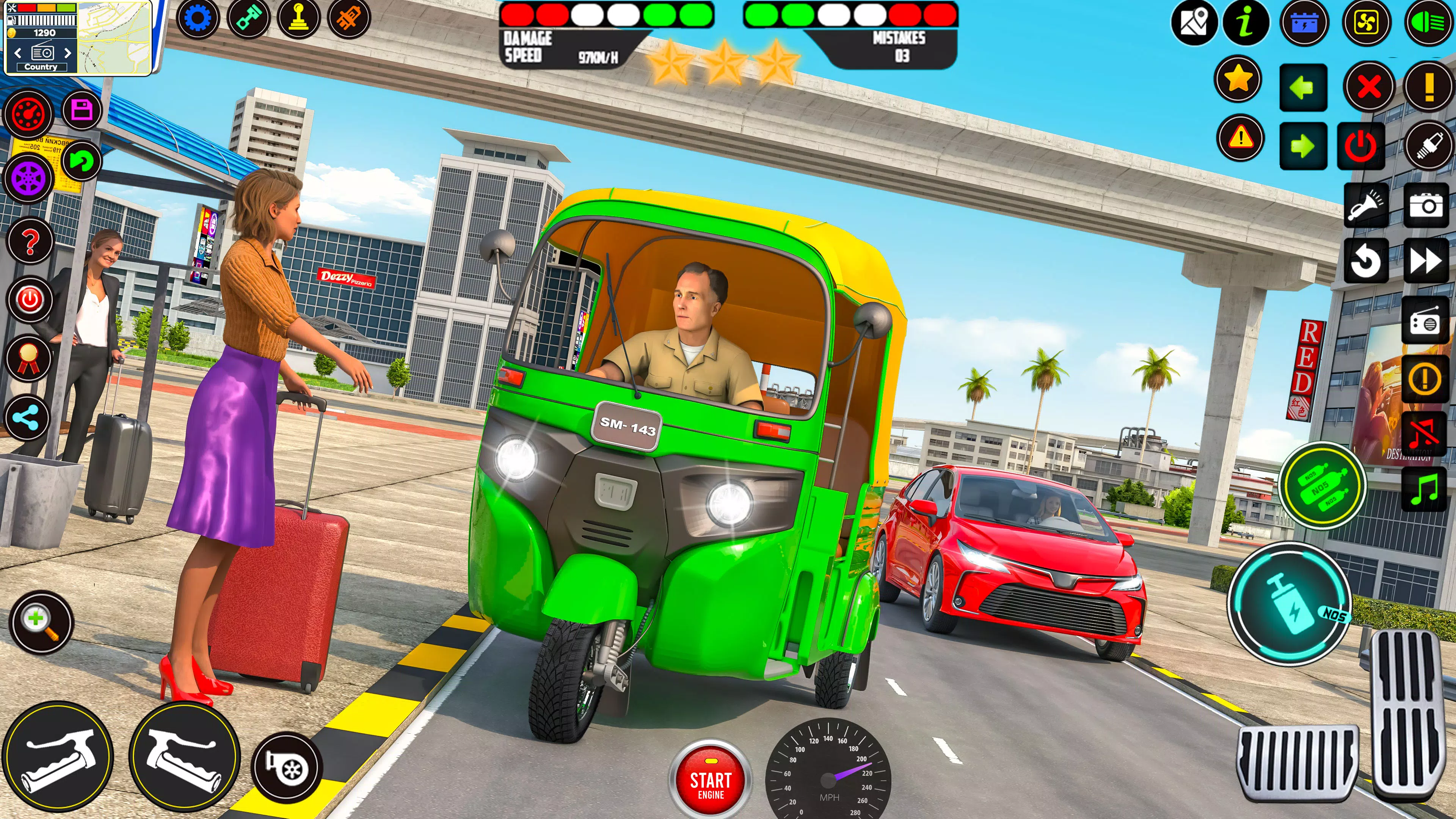 City Rickshaw Driving Games 3D Screenshots