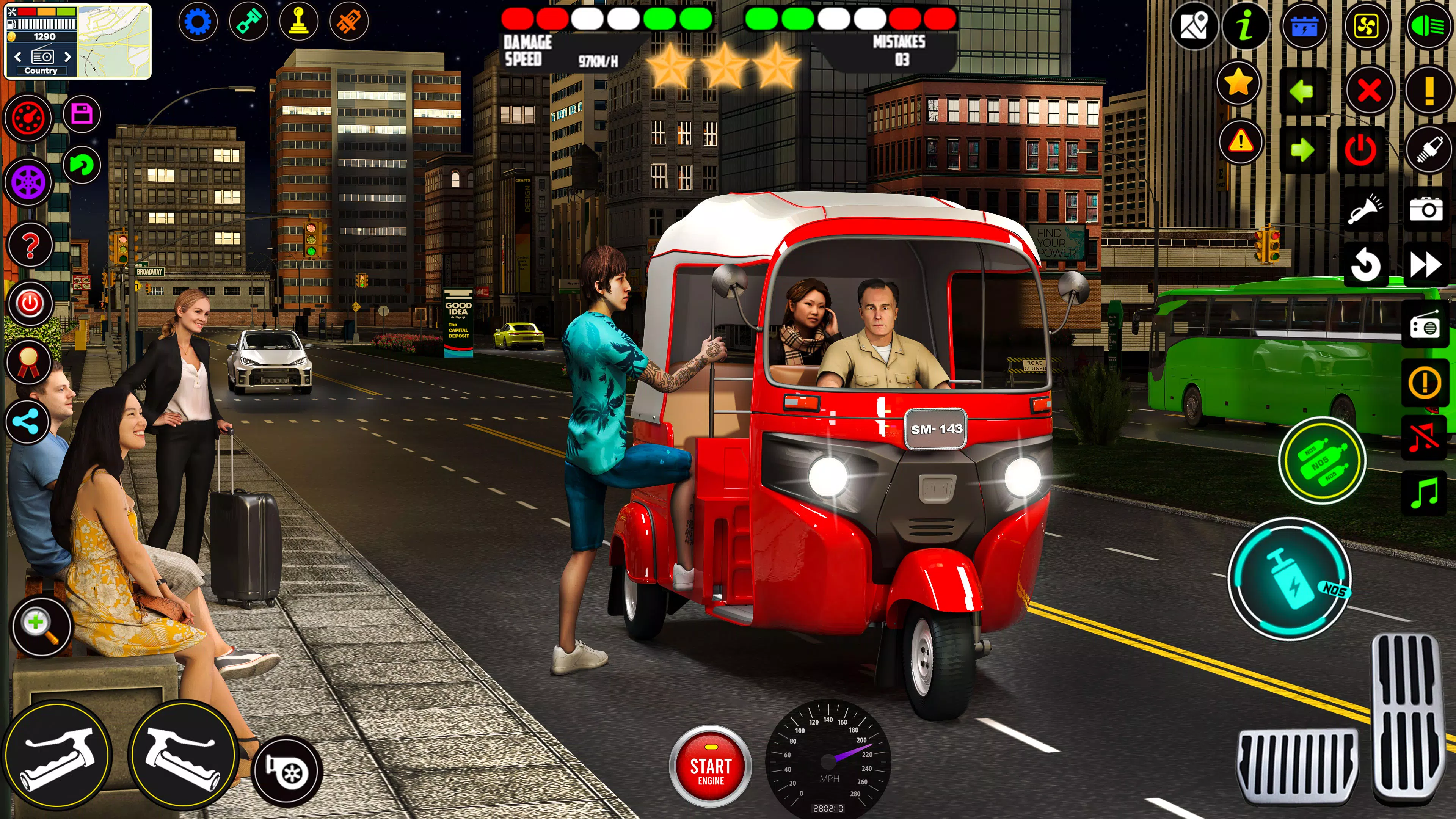 City Rickshaw Driving Games 3D Screenshots