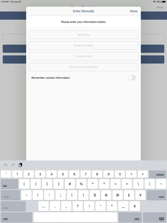 Garment Repair iPad  স্ক্রিনশট