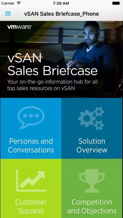 ภาพหน้าจอของ VMware vSAN Sales Readiness Briefcase for iPhone