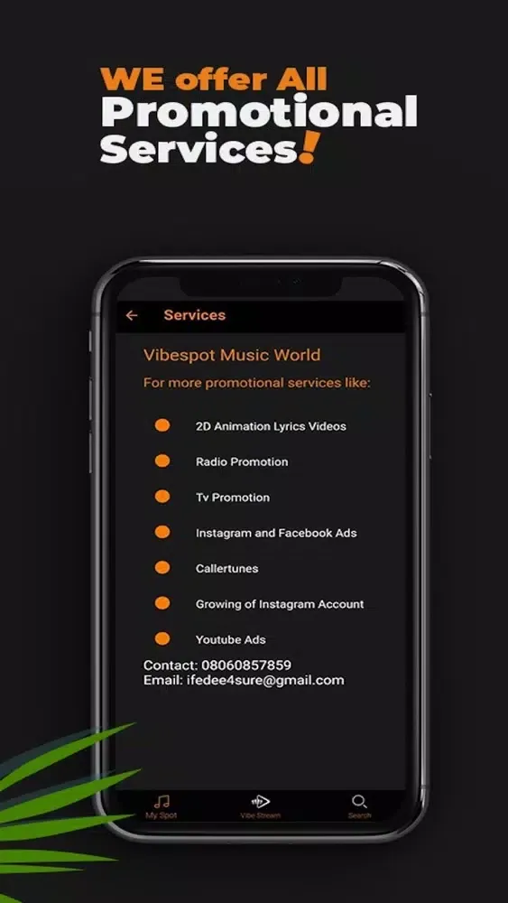 Vibespot for Artist スクリーンショット