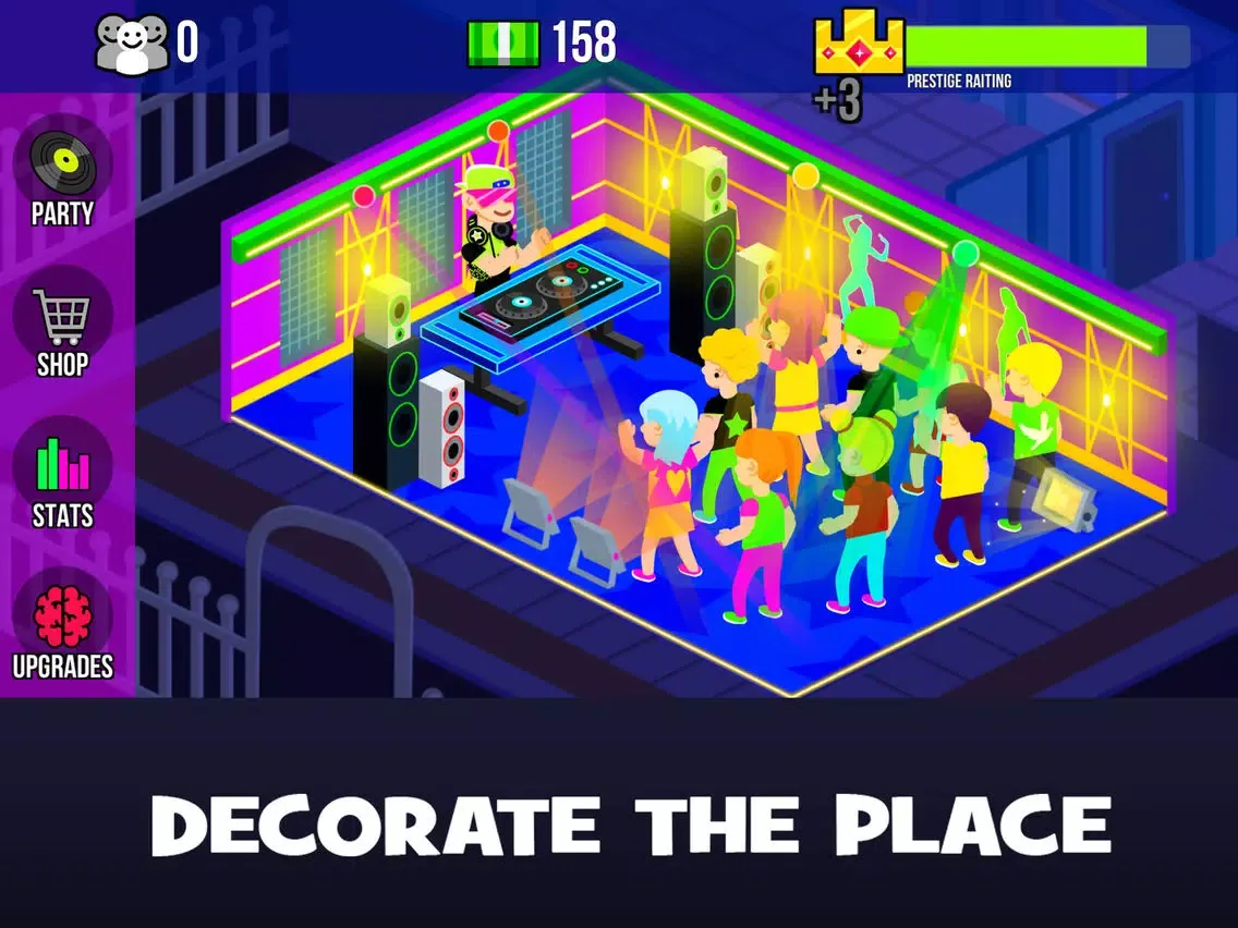Screenshot di Night Party Idle Game iPad 