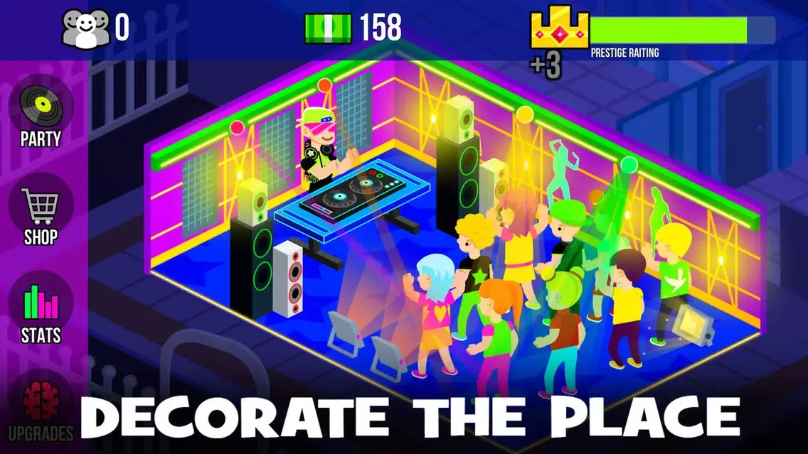 Screenshot di Night Party Idle Game