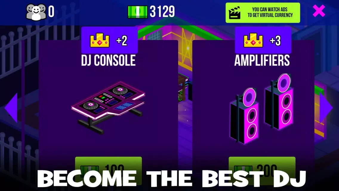 Screenshot di Night Party Idle Game
