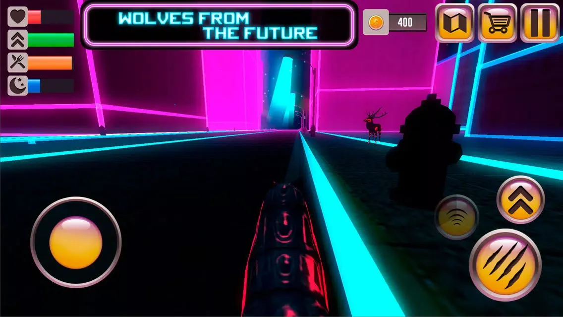 ภาพหน้าจอของ Cyborg Wolf Sim