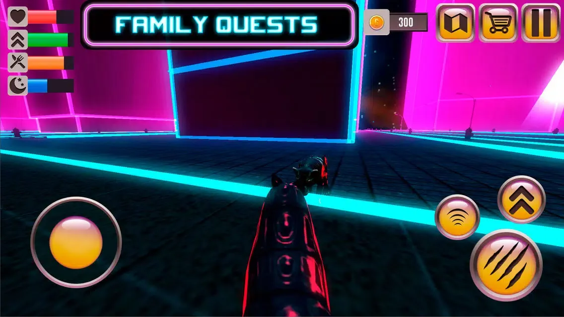 ภาพหน้าจอของ Cyborg Wolf Sim