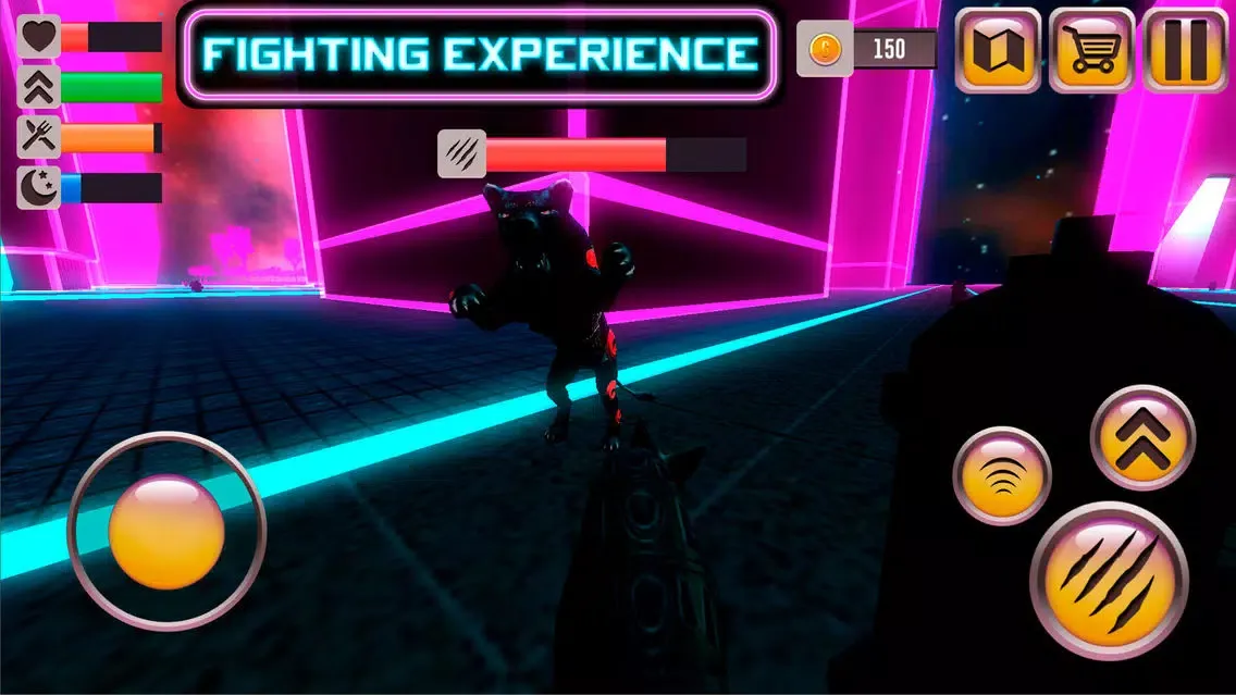 ภาพหน้าจอของ Cyborg Wolf Sim
