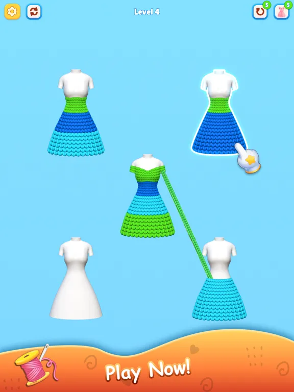 Knitting Puzzle - Color Sort iPad  스크린샷