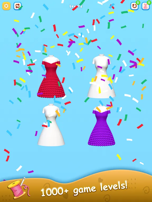 Knitting Puzzle - Color Sort iPad  스크린샷