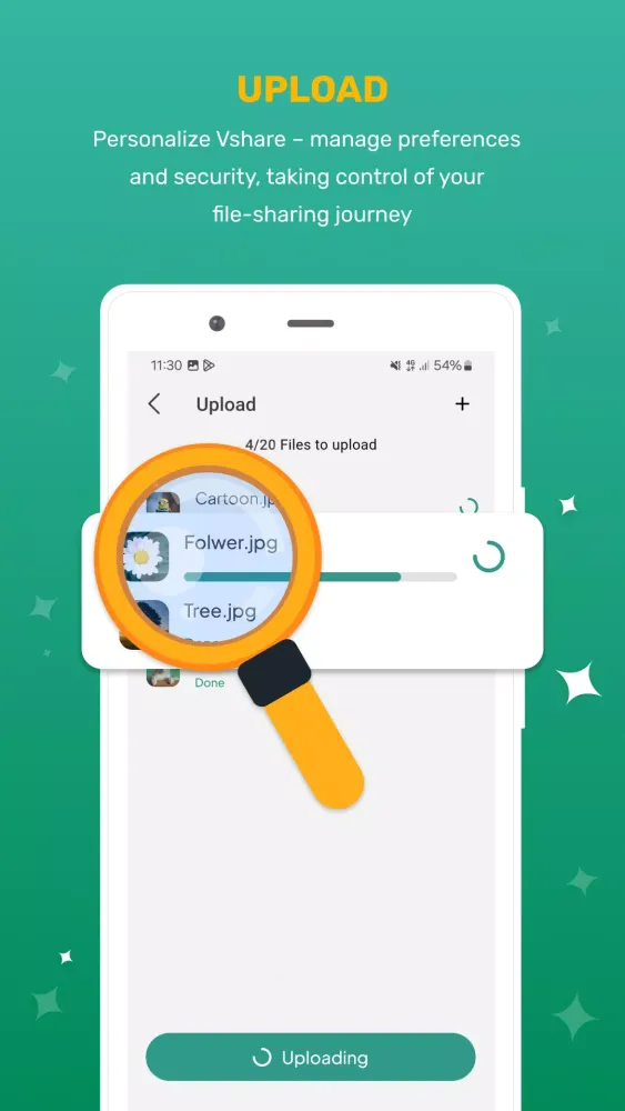 Screenshot di vShare : File transfer app