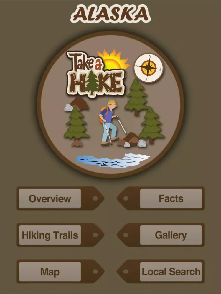 Alaska Hiking Trails iPad  Screenshots