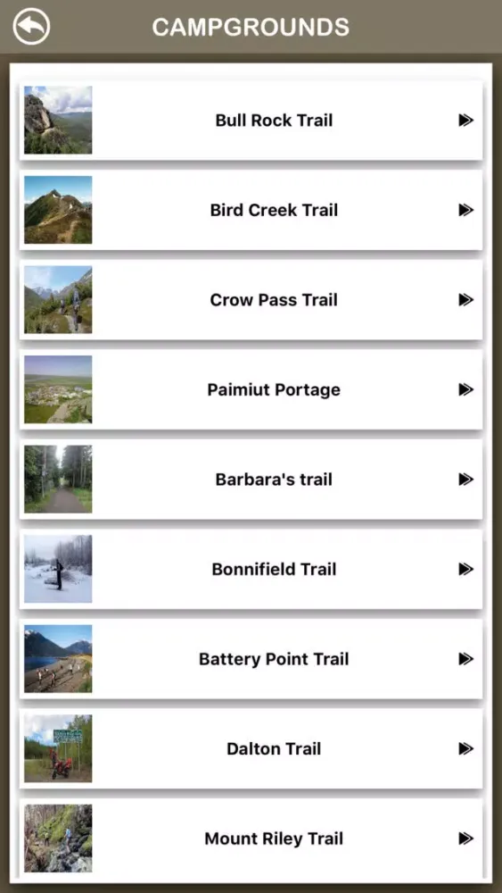Alaska Hiking Trails Screenshots
