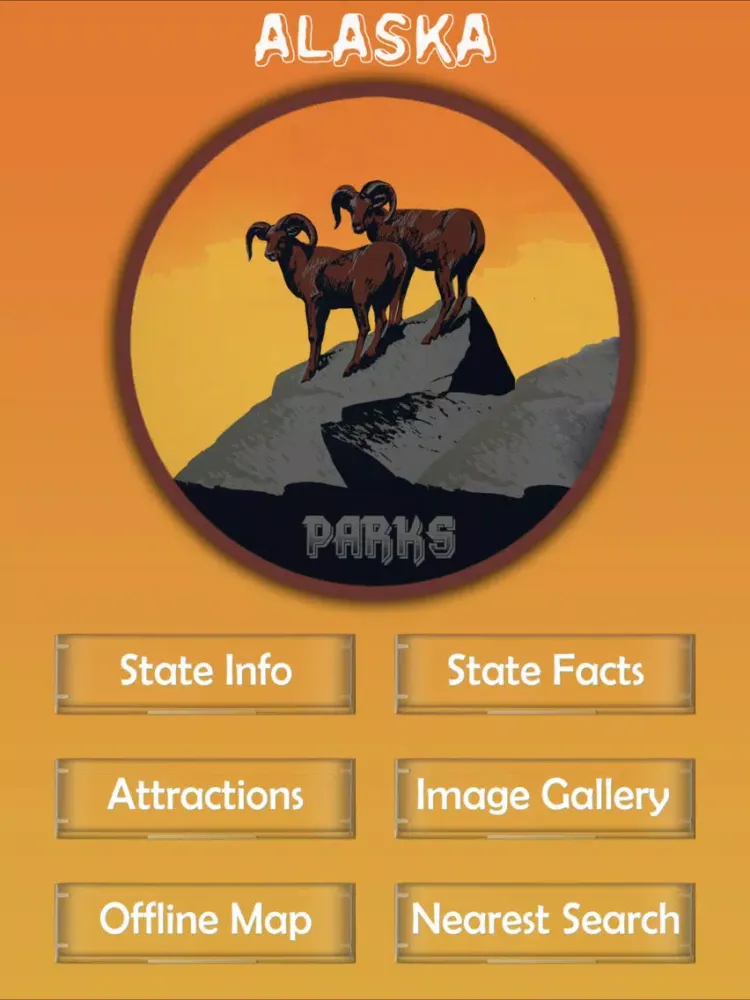 Capturas de tela do Alaska Parks National & State iPad 
