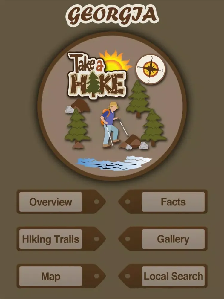 Georgia Hiking Trails iPad  Ekran Görüntüleri