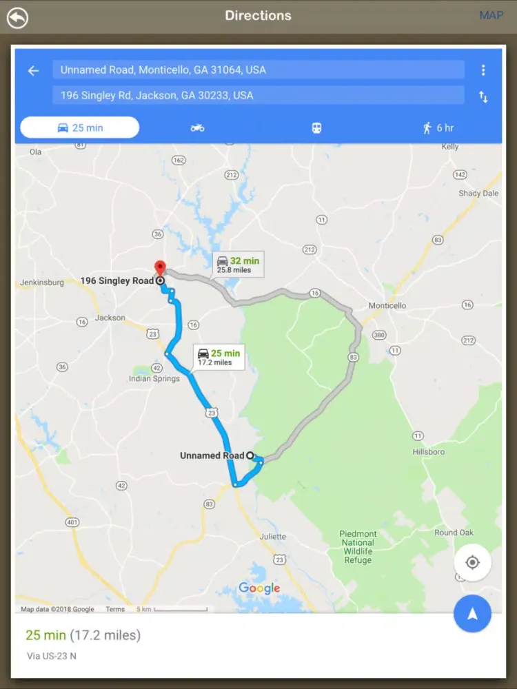 Georgia Hiking Trails iPad  Ekran Görüntüleri