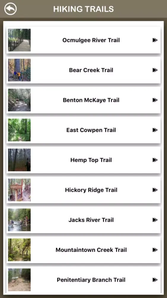 Georgia Hiking Trails Ekran Görüntüleri