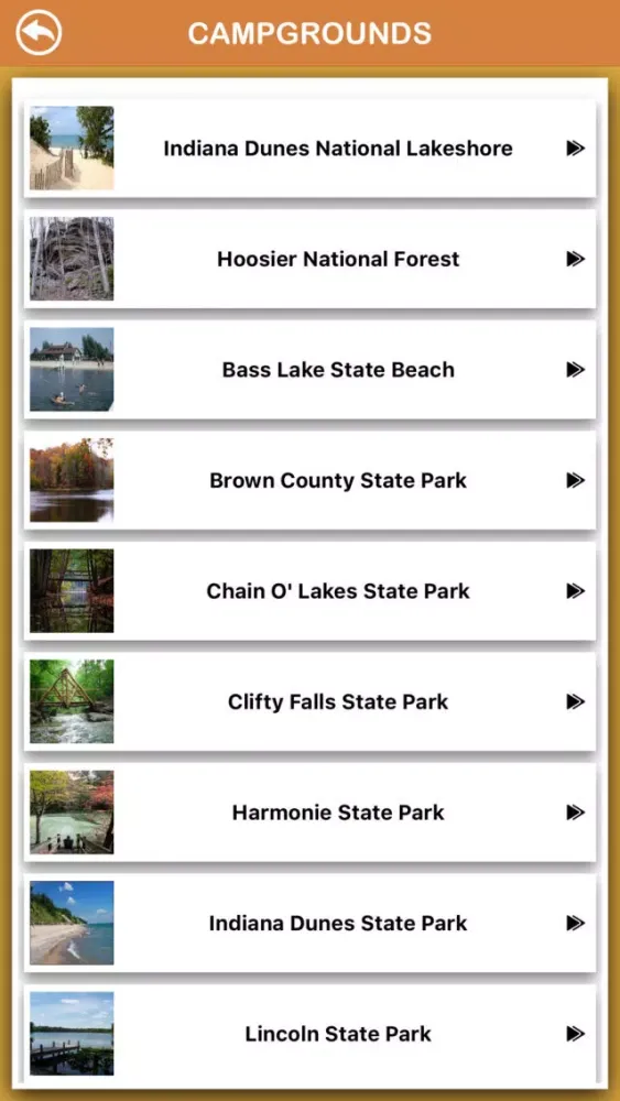 Captures d'écran de Indiana National Parks