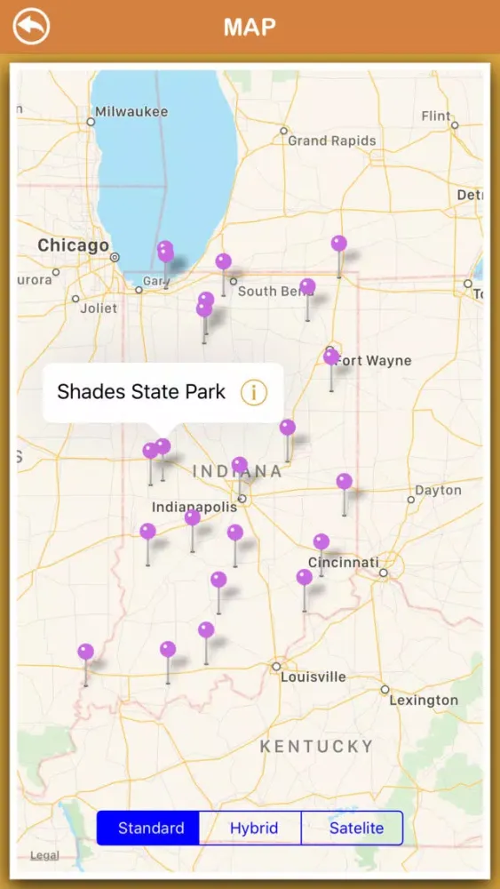 Captures d'écran de Indiana National Parks