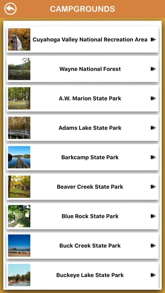 ภาพหน้าจอของ Ohio National Parks