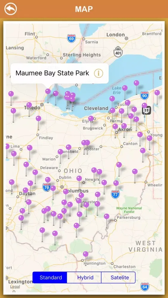 ภาพหน้าจอของ Ohio National Parks
