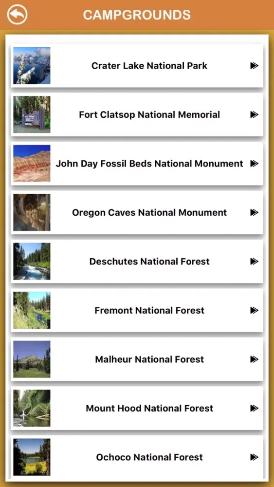 Oregon National Parks应用截图