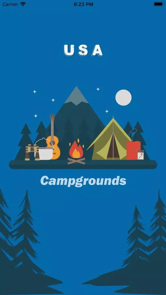 Tangkapan skrin USA Campgrounds
