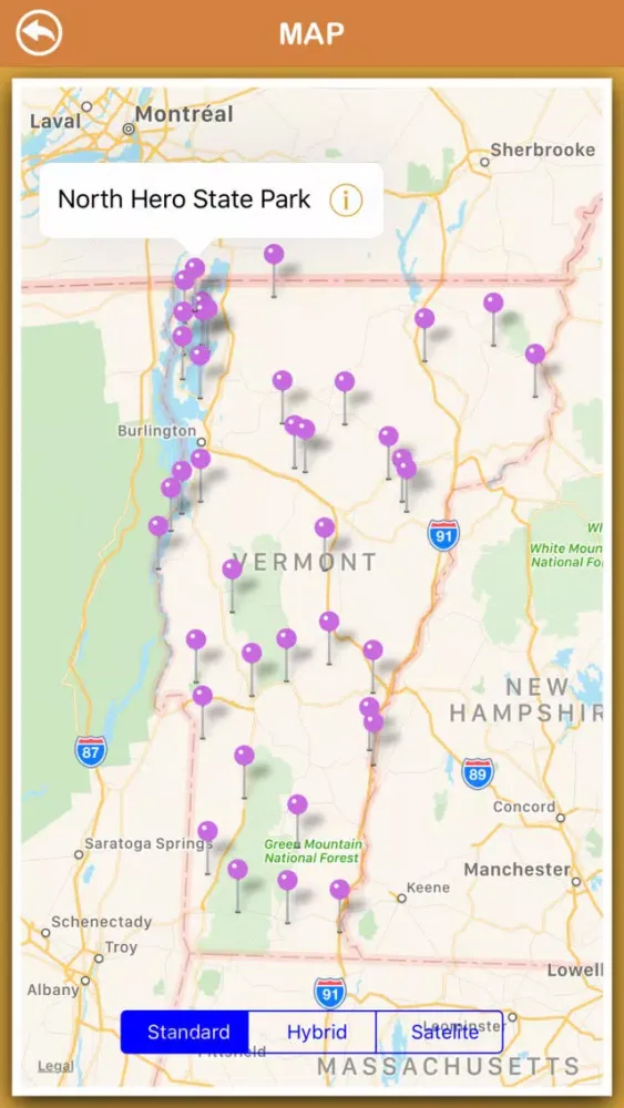 Vermont National Parks Ekran Görüntüleri
