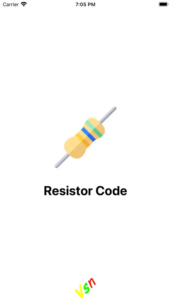 ภาพหน้าจอของ Resistor code calc