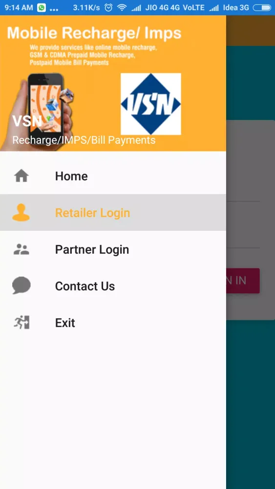 Ảnh chụp màn hình của VSN