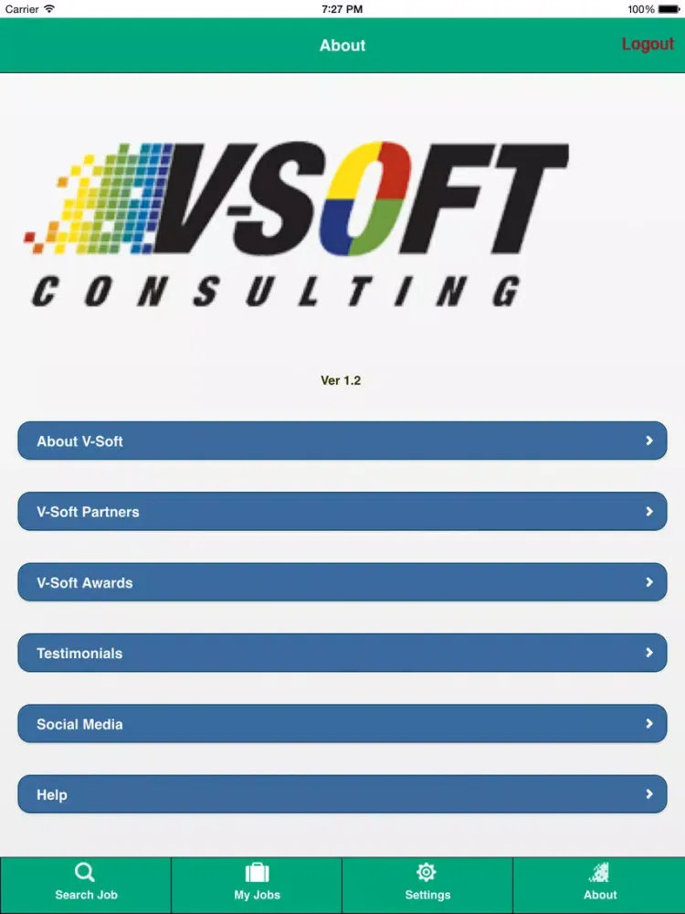 Capturas de tela do V-Soft Jobs iPad 