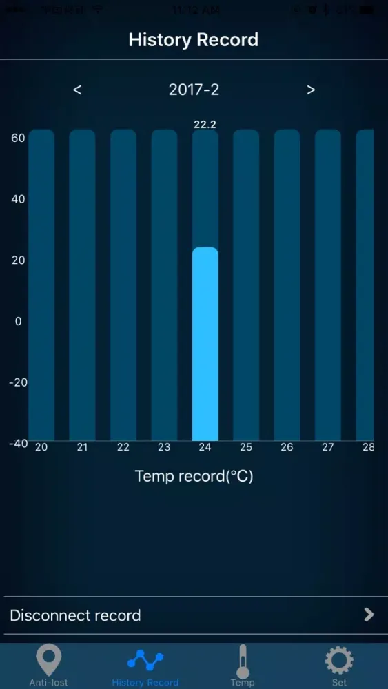 Tangkapan skrin care temperature