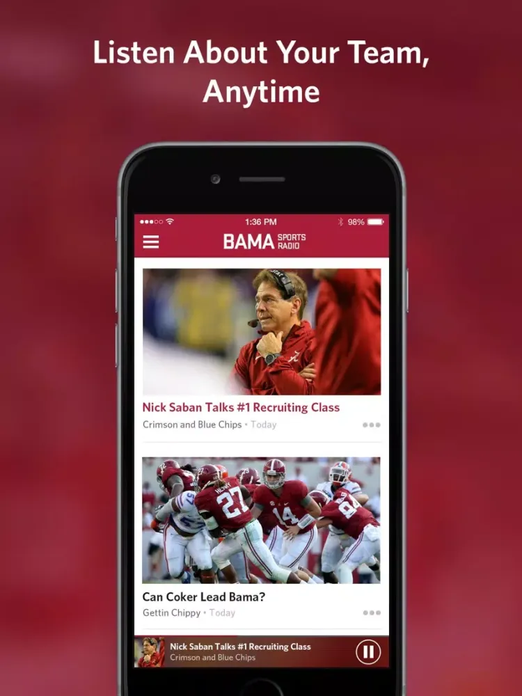 Bama Sports Radio iPad  Ekran Görüntüleri