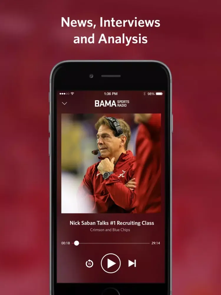 Bama Sports Radio iPad  Ekran Görüntüleri