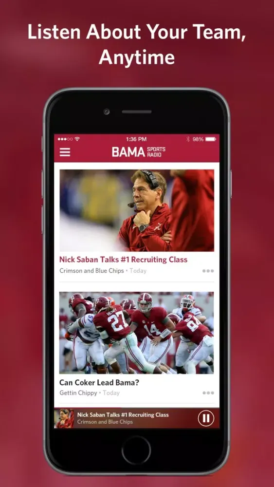 Bama Sports Radio Ekran Görüntüleri
