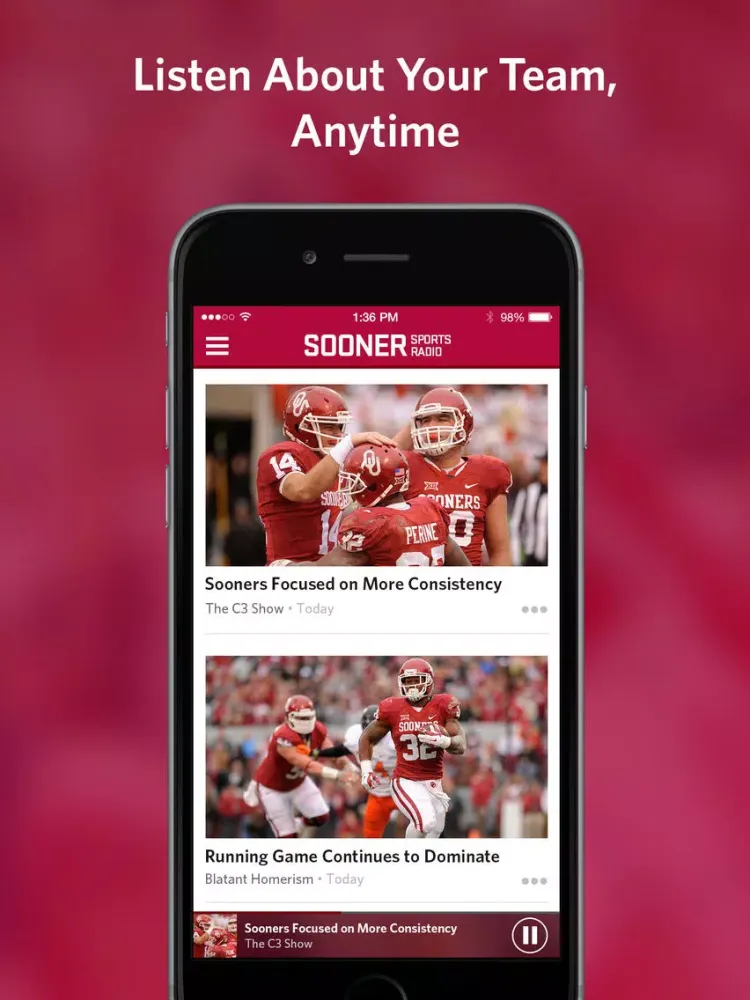 Sooner Sports Radio iPad  Screenshots