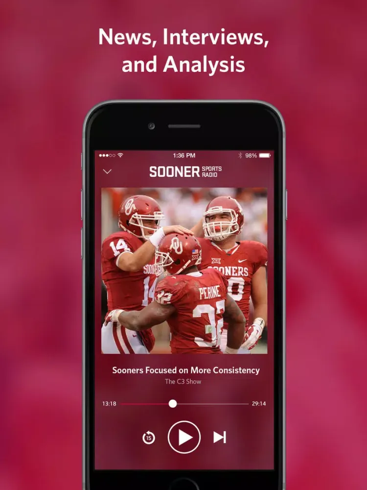 Sooner Sports Radio iPad  Screenshots