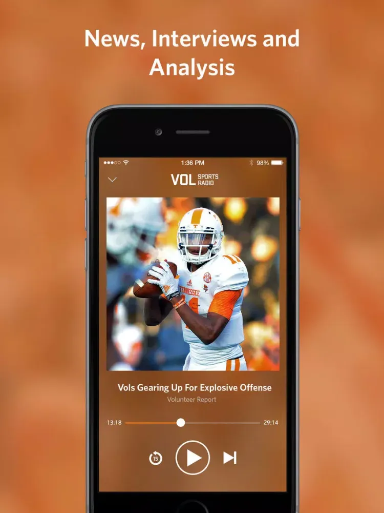 Vol Sports Radio iPad  स्क्रीनशॉट