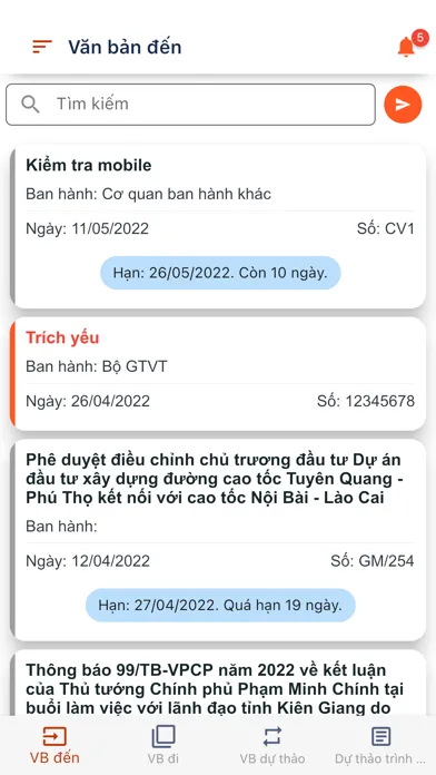 Văn phòng điện tử PO8 Ekran Görüntüleri