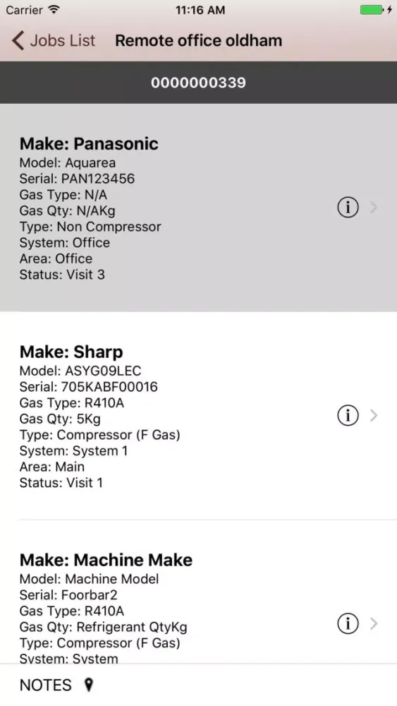 Tangkapan layar RedPoint F Gas App