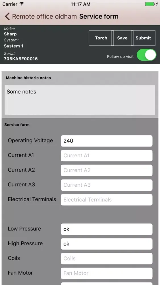 Tangkapan layar RedPoint F Gas App