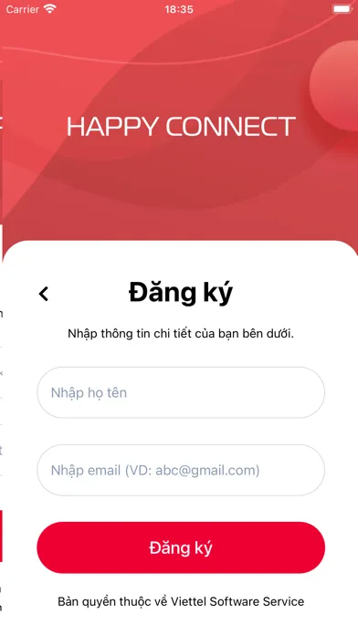 Tangkapan skrin Happy Connect