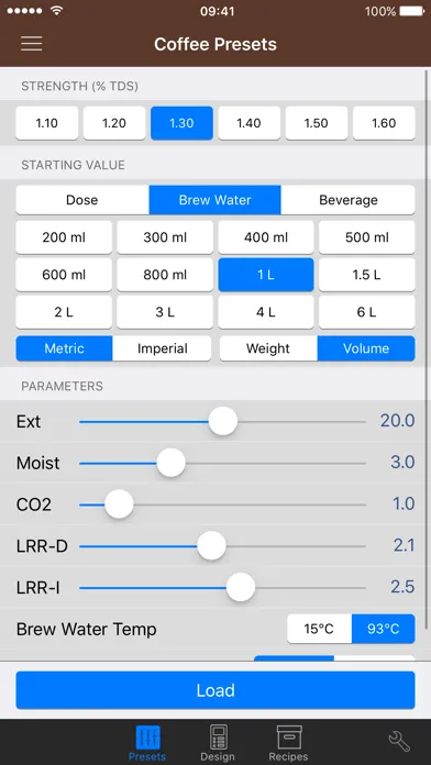 Ảnh chụp màn hình của VST CoffeeTools PRO for iPhone