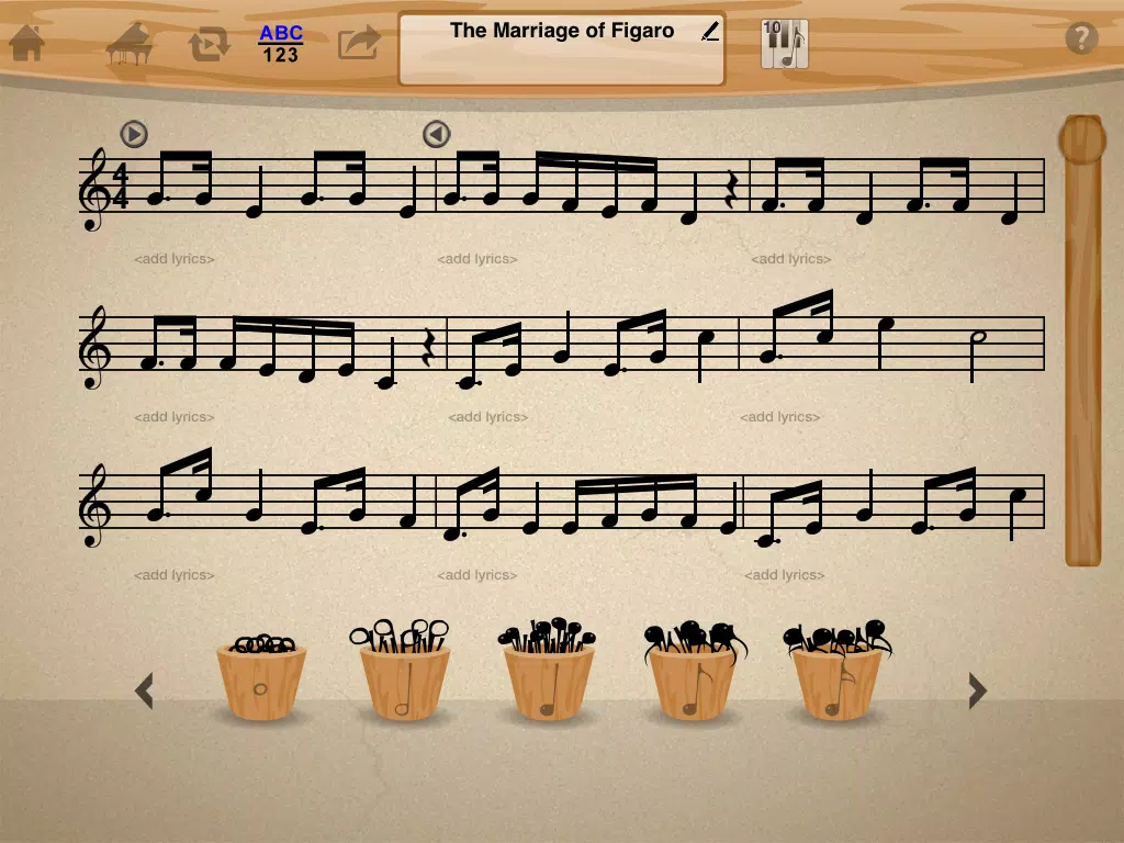 Mozarter iPad 应用截图