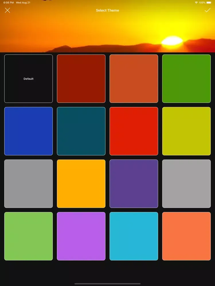 Tangkapan layar AlarmGINI iPad 