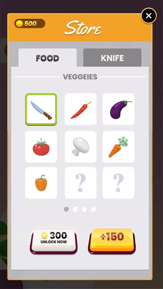 Capturas de tela do Knife slice