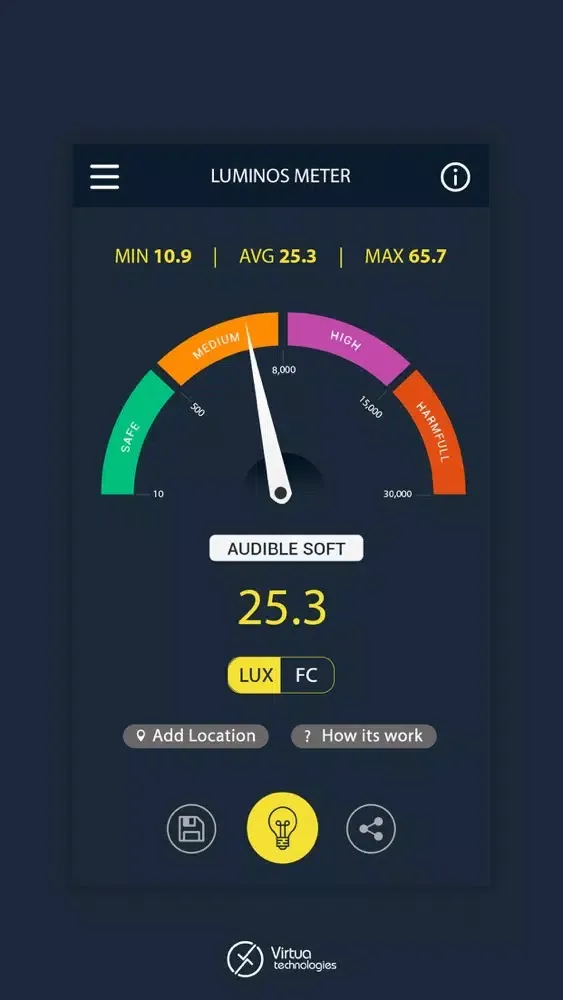 Luminos Meter স্ক্রিনশট