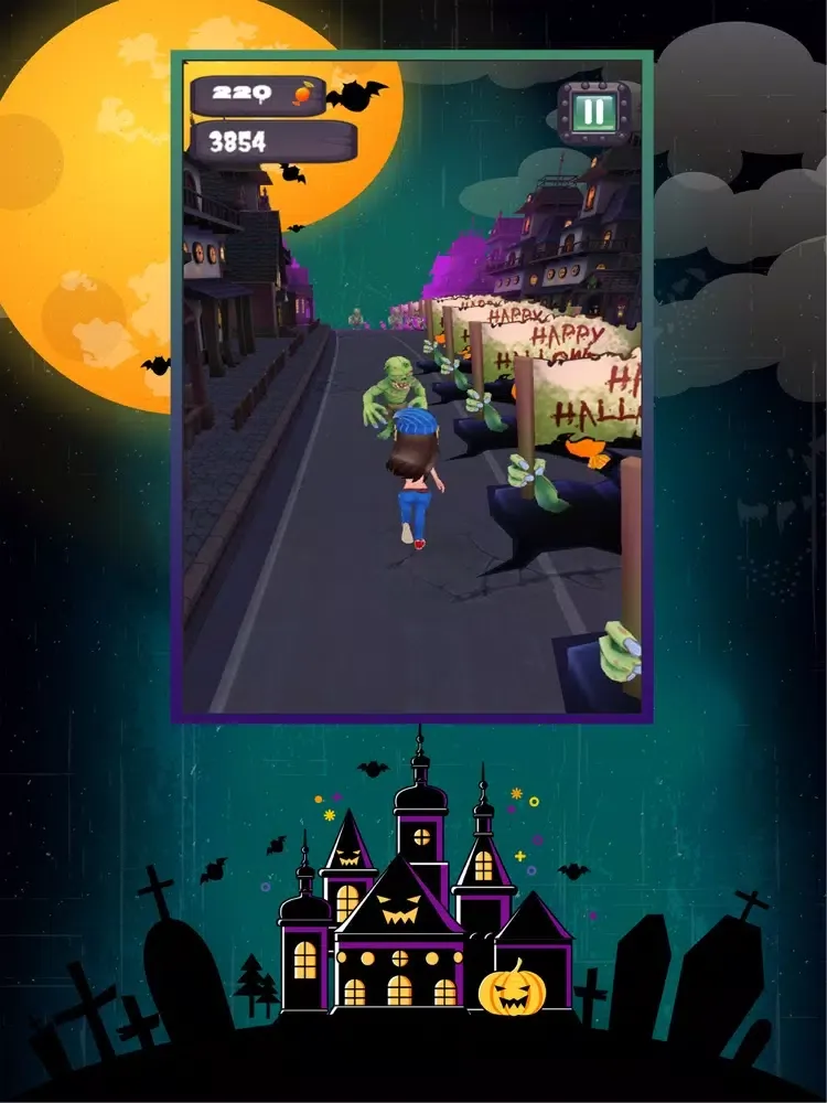 Ảnh chụp màn hình của Zombie Runway: Zombie Run 3D iPad 
